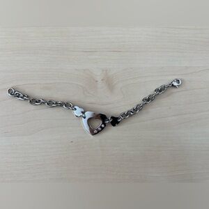 Sterling Silver Heart Bracelet
